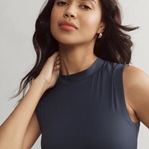 RHONE Classic black ribbed Tank Top